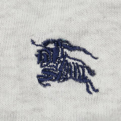 バーバリー ブラックレーベル 刺繍ロゴ カーディガン サイズ:2 グレー コットン メンズ BURBERRY 【中古】