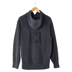 ジバンシー 4G ロゴ プルオーバー パーカー サイズ:L BMJ0CQ3Y6V ネイビー コットン メンズ Givenchy 【中古】