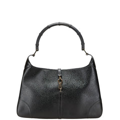 グッチ バンブー ワンショルダーバッグ ハンドバッグ 001 4061 ブラック レザー レディース GUCCI 【中古】