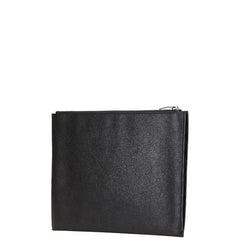 サンローラン スター 星 クラッチバッグ 397295 ブラック レッド レザー レディース SAINT LAURENT 【中古】