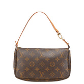 ルイ ヴィトン モノグラム ポシェット アクセソワール ショルダーバッグ M51980 ブラウン PVC レザー レディース LOUIS VUITTON 【中古】