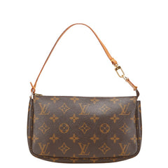 ルイ ヴィトン モノグラム ポシェット アクセソワール ショルダーバッグ M51980 ブラウン PVC レザー レディース LOUIS VUITTON 【中古】