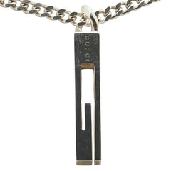 グッチ ロゴ ネックレス シルバー SV925 シルバー レディース GUCCI 【中古】