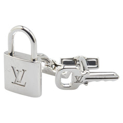 ルイ ヴィトン ブトンドゥ マンシェット カデナ&キー カフス M64600 シルバー SV925 シルバー レディース LOUIS VUITTON 【中古】