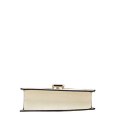 グッチ シルヴィ ビー スター ハンドバッグ ショルダーバッグ 2WAY 470270 ホワイト ゴールド レザー レディース GUCCI 【中古】