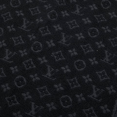 ルイ ヴィトン 21年製 マフラー モノグラム クラシック マフラー M70520 ブラック ウール メンズ LOUIS VUITTON 【中古】