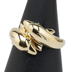 K18YG イエローゴールド イルカ ドルフィン モチーフ リング 指輪 レディース 12.5号 【中古】