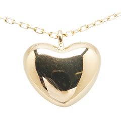K18YG イエローゴールド ハート ネックレス レディース 【中古】