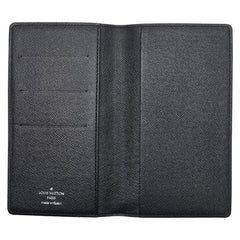 ルイ ヴィトン ダミエ グラフィット アジェンダ ポッシュ 札入れ R20975 ブラック グレー PVC メンズ LOUIS VUITTON 【中古】