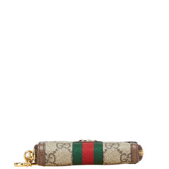 グッチ オフィディア GGスプリーム キーケース 523157 ベージュ マルチカラー PVC レザー レディース GUCCI 【中古】