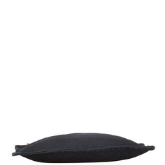 エルメス ヨッティングGM ポーチ ブラック コットン レディース HERMES 【中古】