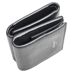 サンローラン 三つ折り財布 コンパクトウォレット ブラック レザー レディース SAINT LAURENT 【中古】