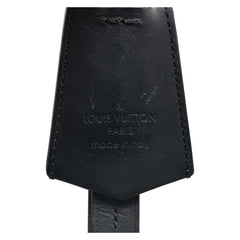 ルイ ヴィトン LV クロッシュ クレ キーホルダー チャーム M68020 ブラック シルバー レザー メタル レディース LOUIS VUITTON 【中古】