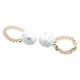 フェンディ スタッドピアス チェーン ゴールド メッキ レディース FENDI 【中古】