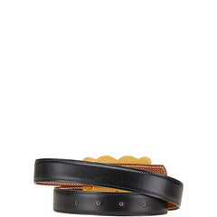 エルメス アタメ ベルト 65 ブラック ブラウン ボックスカーフ クシュベル レディース HERMES 【中古】