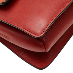 クロエ フェイ スモール 斜め掛け ショルダーバッグ レッド スウェード レザー レディース Chloe 【中古】