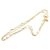 サンローラン ネックレス 3連 ゴールド メッキ レディース SAINT LAURENT 【中古】