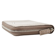 モンブラン ホワイトスター クロコ型押し 長財布 ラウンドファスナー ベージュ レザー レディース MONTBLANC 【中古】