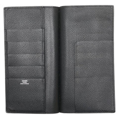エルメス 札入れ ブラック ヴォーエプソン レディース HERMES 【中古】