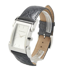 バーバリー 腕時計 BU1106 クオーツ シルバー文字盤 ステンレススチール レザー メンズ BURBERRY 【中古】