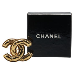 シャネル ヴィンテージ マトラッセ ココマーク ブローチ ゴールド メッキ レディース CHANEL 【中古】