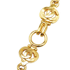 シャネル ヴィンテージ ココマーク フェイクパール ネックレス ゴールド メッキ レディース CHANEL 【中古】