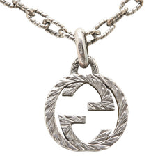 グッチ インターロッキングG ネックレス シルバー SV925 シルバー レディース GUCCI 【中古】