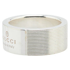 グッチ ロゴ リング 指輪 #9 SV925 シルバー レディース GUCCI 【中古】