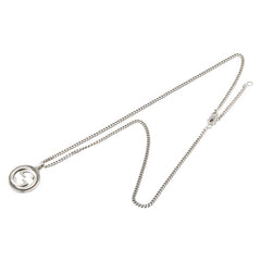 グッチ インターロッキングG ラウンド ネックレス SV925 シルバー レディース GUCCI 【中古】