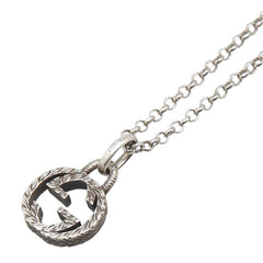 グッチ インターロッキングG ネックレス シルバー SV925 シルバー レディース GUCCI 【中古】