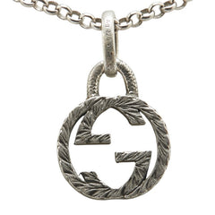 グッチ インターロッキングG ネックレス シルバー SV925 シルバー レディース GUCCI 【中古】