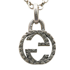 グッチ インターロッキングG ネックレス シルバー SV925 シルバー レディース GUCCI 【中古】