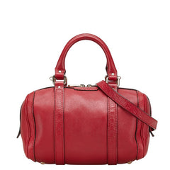 グッチ マイクロ グッチシマ ハンドバッグ ショルダーバッグ 2WAY 269876 レッド レザー レディース GUCCI 中古