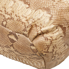 ボッテガヴェネタ ワンショルダーバッグ ハンドバッグ ベージュ ブラウン パイソン レザー レディース BOTTEGAVENETA 【中古】