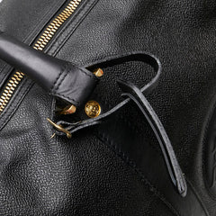 ヴェルサーチェ メデューサ ボストンバッグ ブラック レザー レディース VERSACE 【中古】