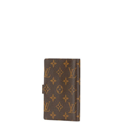 ルイ ヴィトン モノグラム アジェンダPM 手帳カバー R20005 ブラウン PVC レザー レディース LOUIS VUITTON 【中古】