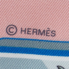 エルメス ツイリー HERMES STORY エルメス ストーリー スカーフ ピンク ブルー マルチカラー シルク レディース HERMES 【中古】