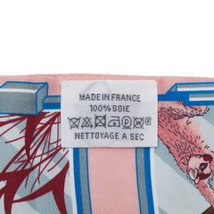 エルメス ツイリー HERMES STORY エルメス ストーリー スカーフ ピンク ブルー マルチカラー シルク レディース HERMES 【中古】