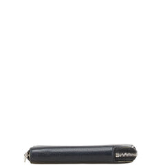 セリーヌ 二つ折り財布 ブラック レザー レディース CELINE 【中古】