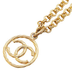 シャネル ヴィンテージ ココマーク ネックレス ゴールド メッキ レディース CHANEL 【中古】