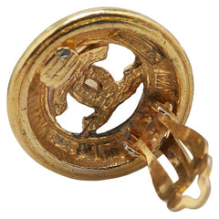 シャネル ココマーク ラウンド イヤリング ゴールド メッキ レディース CHANEL 【中古】