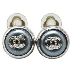 シャネル ココマーク イヤリング シルバー ブルー メタル レディース CHANEL 【中古】