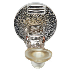 シャネル ココマーク イヤリング シルバー ブルー メタル レディース CHANEL 【中古】