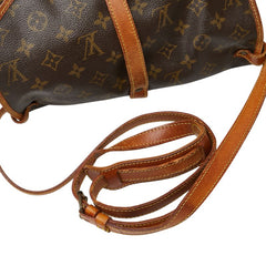 ルイ ヴィトン モノグラム ソミュール30 斜め掛け ショルダーバッグ M42256 ブラウン PVC レザー レディース LOUIS VUITTON 【中古】