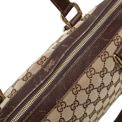 グッチ GGキャンバス トートバッグ ショルダーバッグ 141470 ベージュ ブラウン キャンバス レザー レディース GUCCI 【中古】