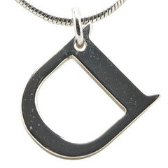 ディオール ロゴ ネックレス シルバー メタル レディース Dior 【中古】