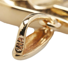 K18YG イエローゴールド ダイヤ ベリテ T モチーフ ペンダントトップ レディース 【中古】