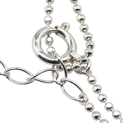 K18WG ホワイトゴールド クロス 十字架 モチーフ ブレスレット レディース 【中古】