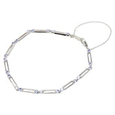 Pt850 プラチナ Pt950 プラチナ タンザナイト1.01ct ブレスレット レディース 【中古】