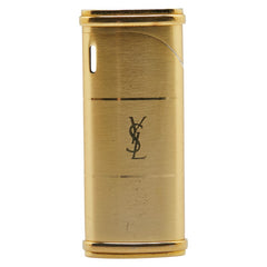 サンローラン YSLロゴ ガス充填不可 ガスライター 喫煙具 ゴールド メッキ レディース SAINT LAURENT 【中古】